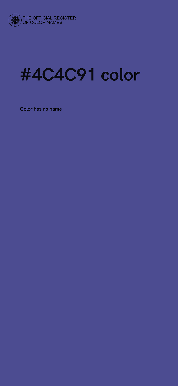 #4C4C91 color image
