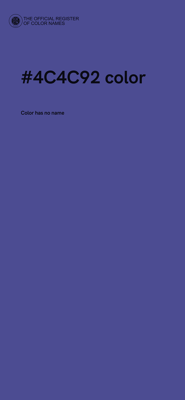 #4C4C92 color image
