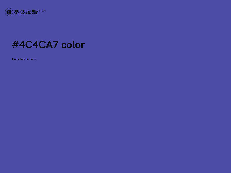 #4C4CA7 color image