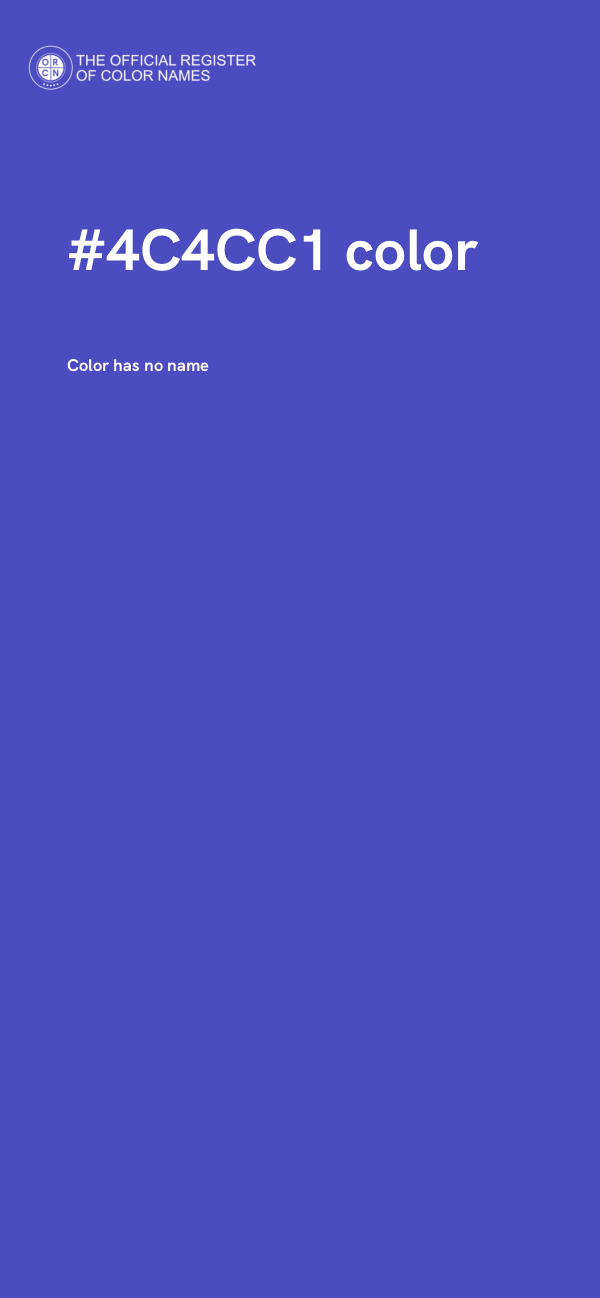 #4C4CC1 color image