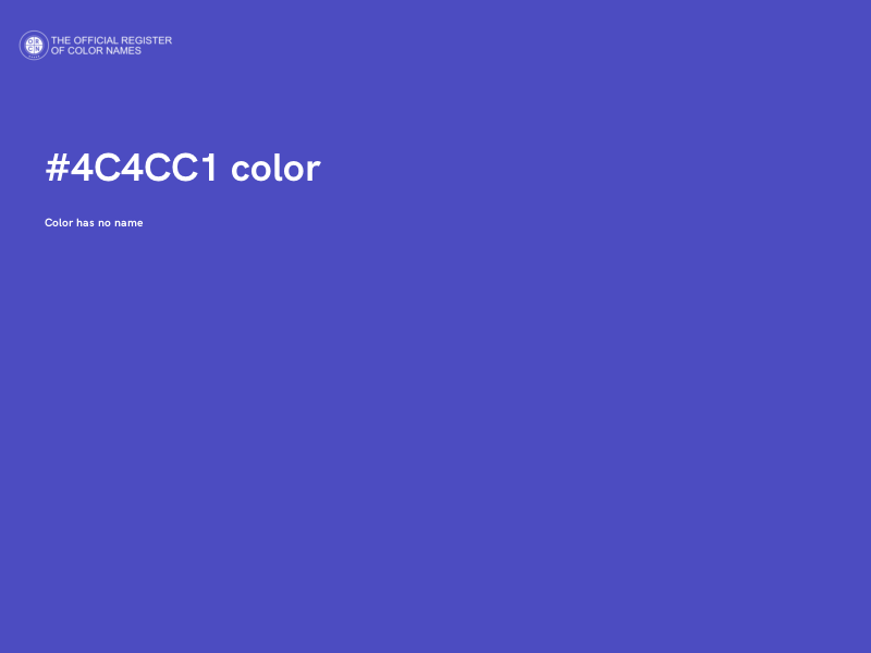 #4C4CC1 color image