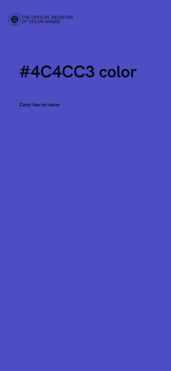 #4C4CC3 color image