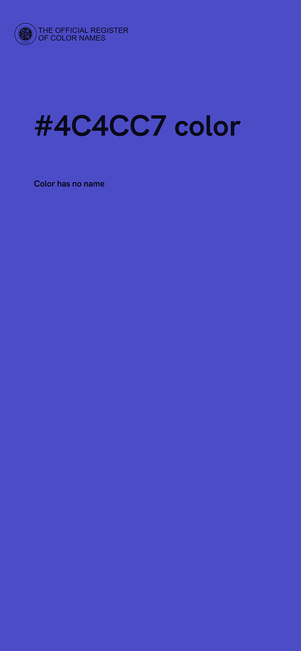 #4C4CC7 color image