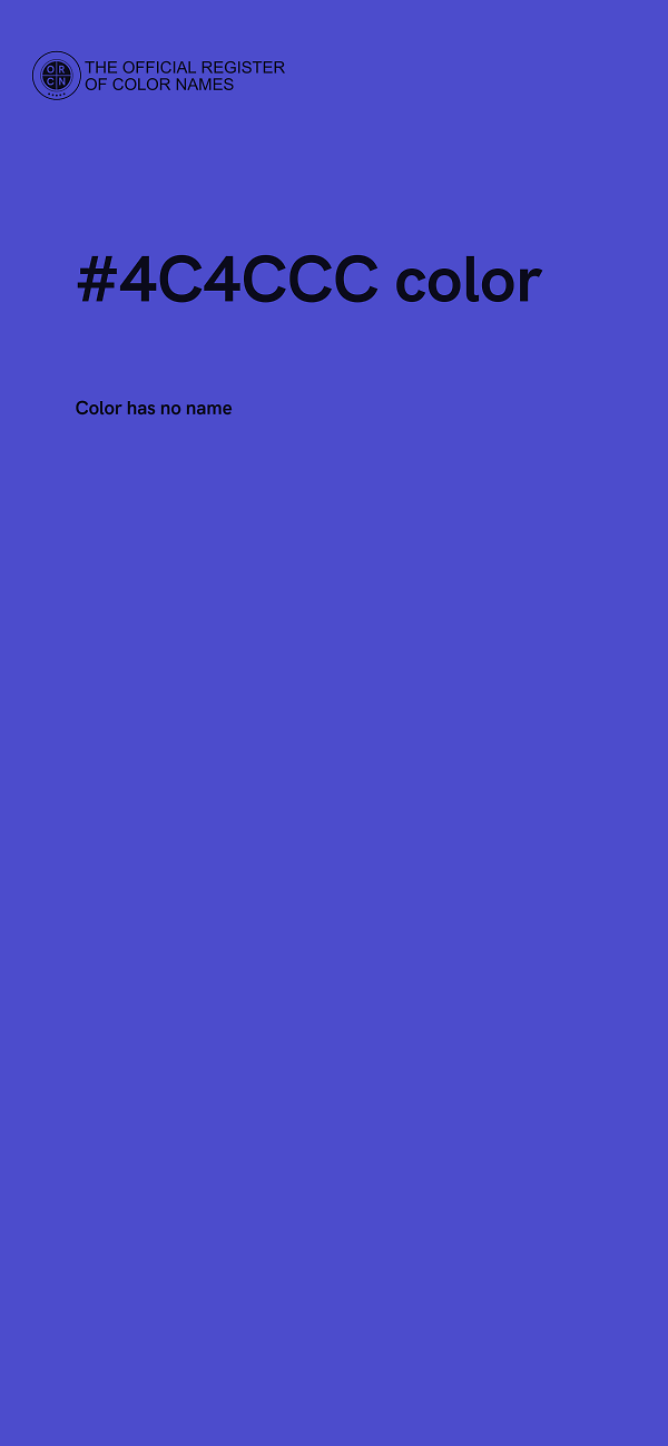 #4C4CCC color image