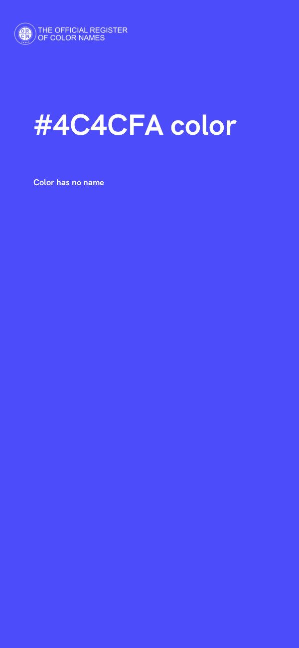 #4C4CFA color image