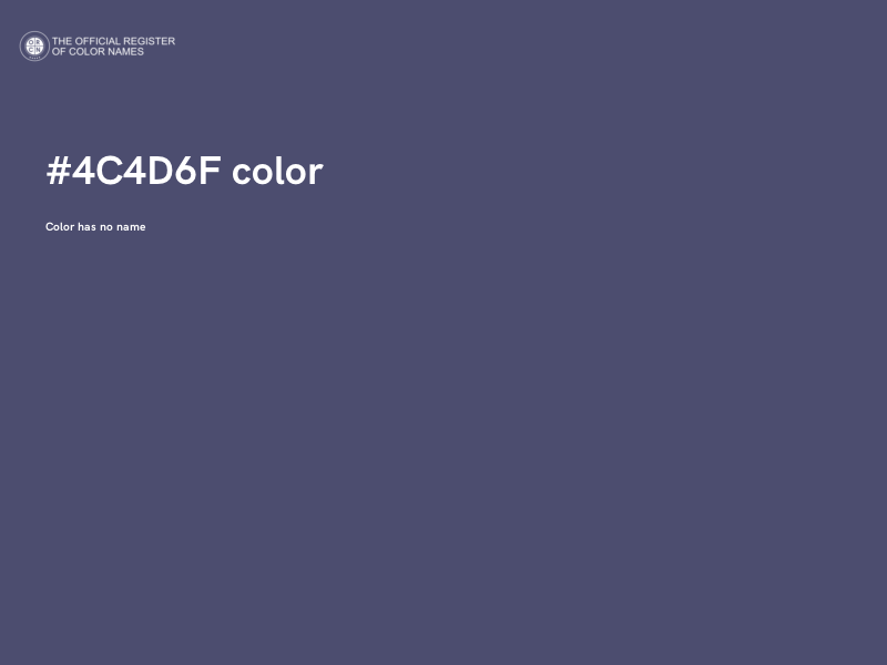 #4C4D6F color image