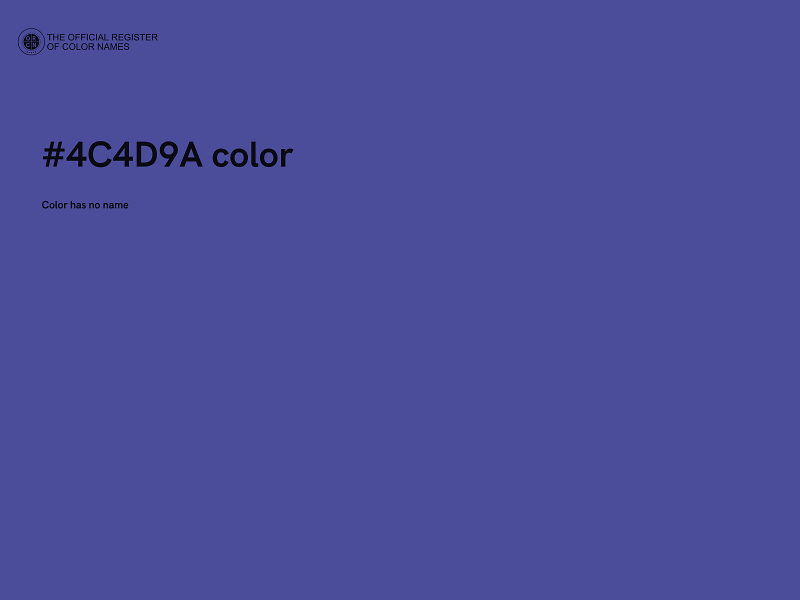 #4C4D9A color image