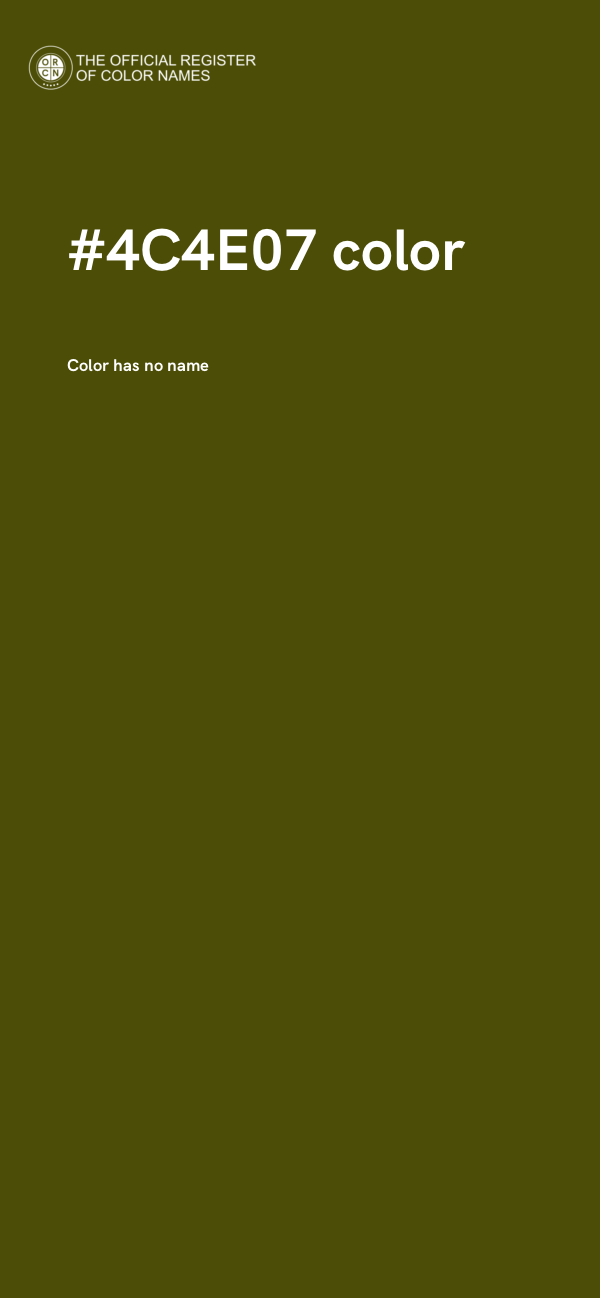 #4C4E07 color image