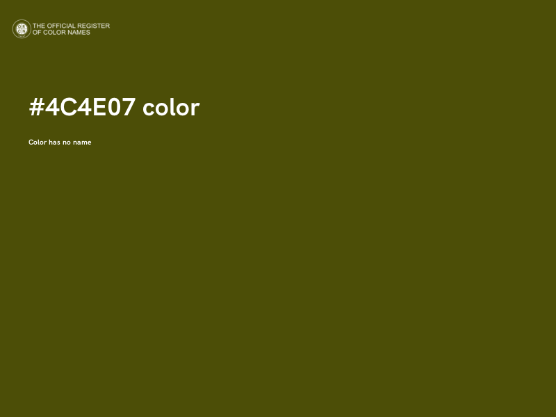 #4C4E07 color image