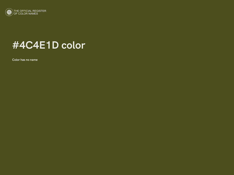 #4C4E1D color image