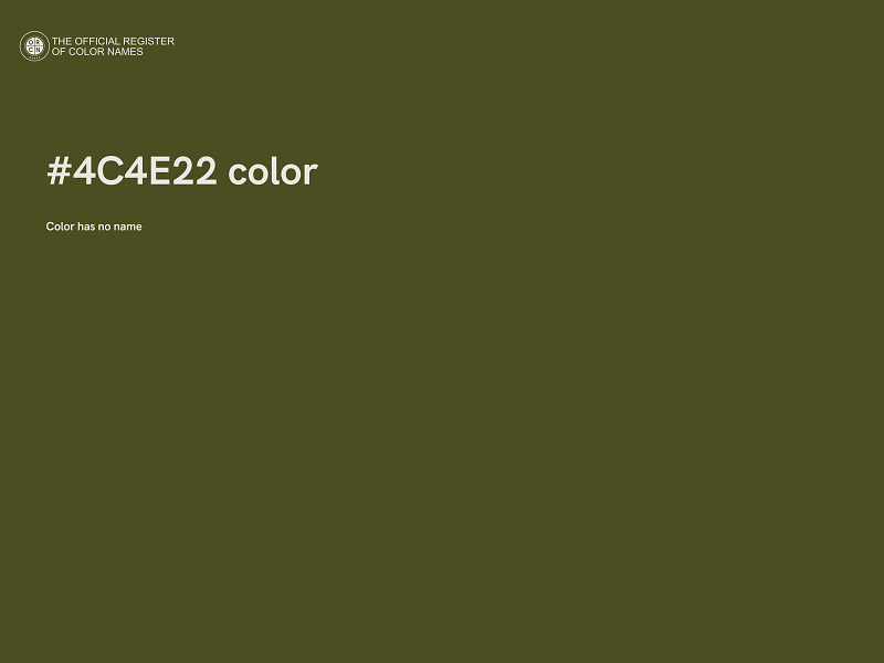 #4C4E22 color image