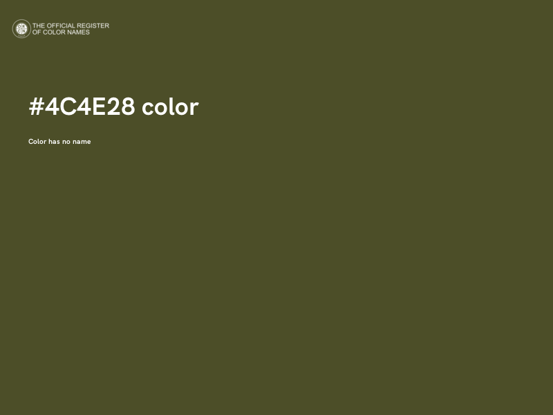#4C4E28 color image