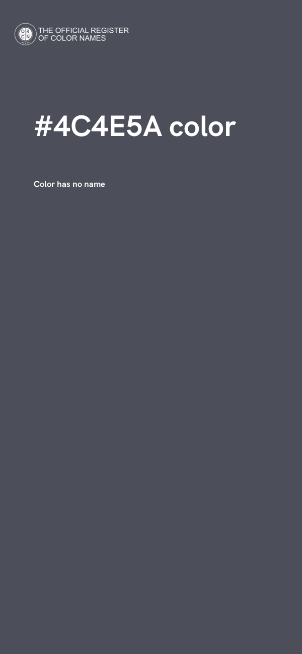 #4C4E5A color image