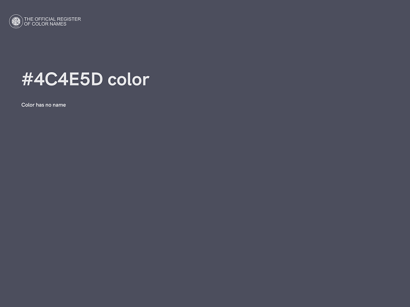 #4C4E5D color image