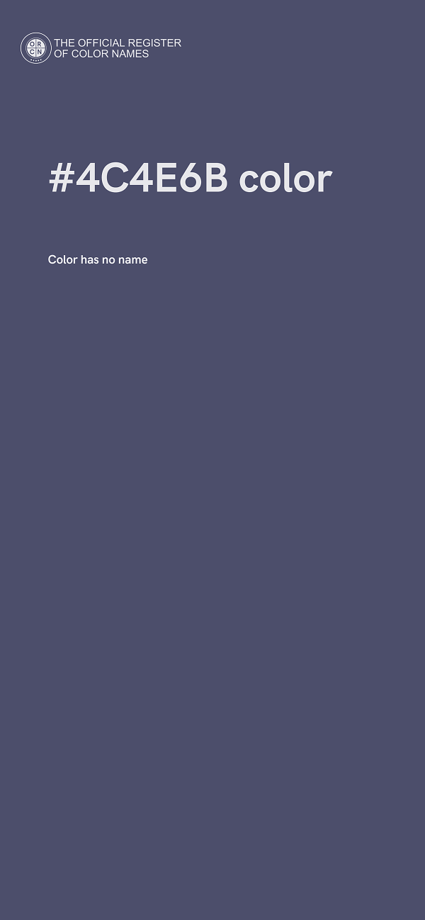 #4C4E6B color image