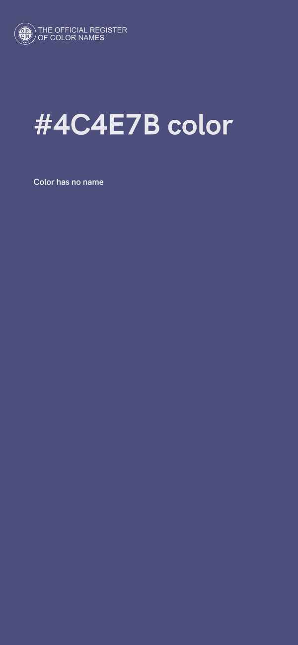 #4C4E7B color image