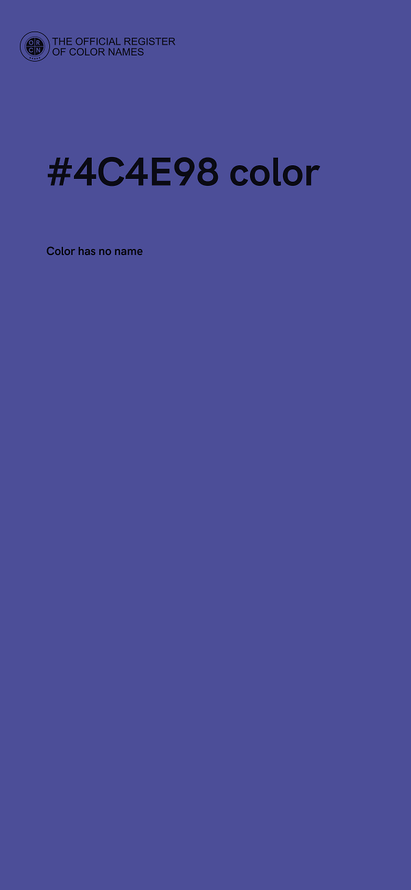#4C4E98 color image