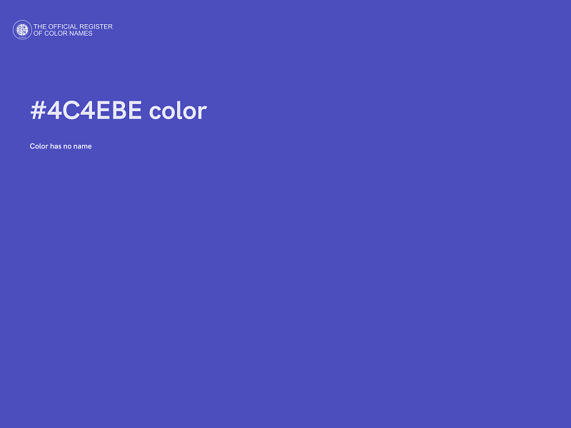 #4C4EBE color image