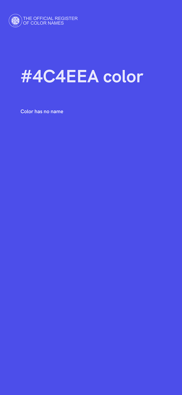 #4C4EEA color image