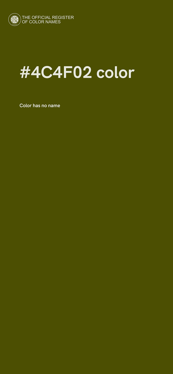 #4C4F02 color image