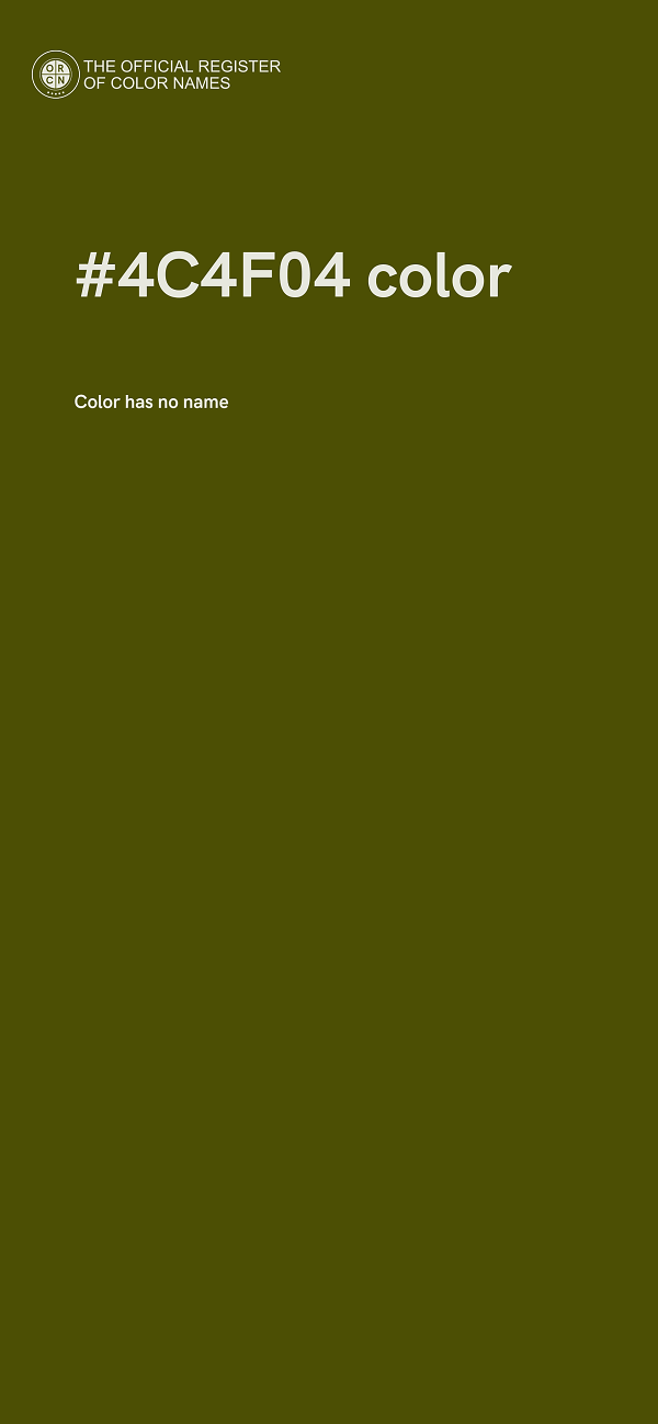 #4C4F04 color image