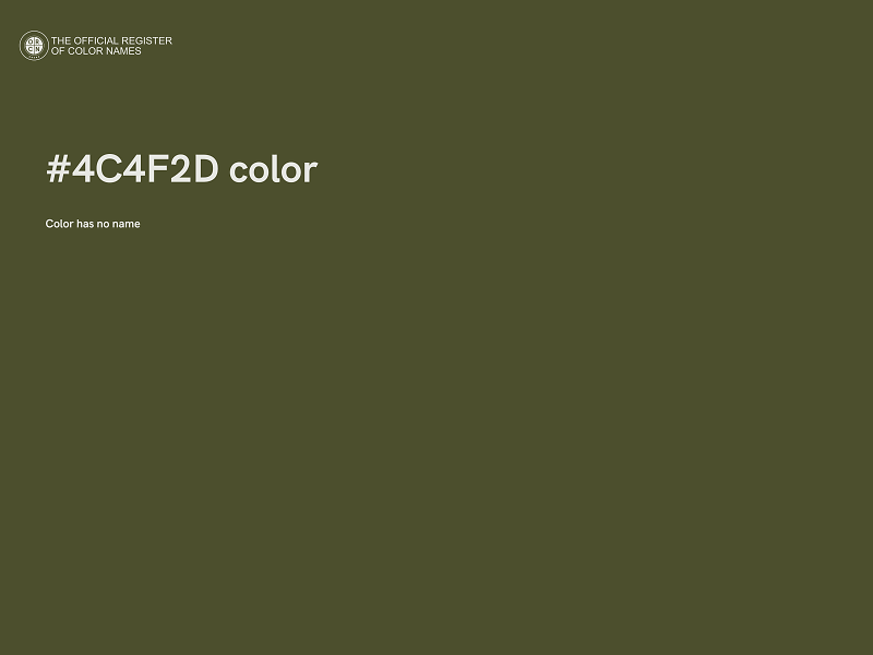 #4C4F2D color image