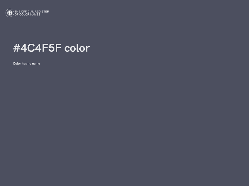 #4C4F5F color image