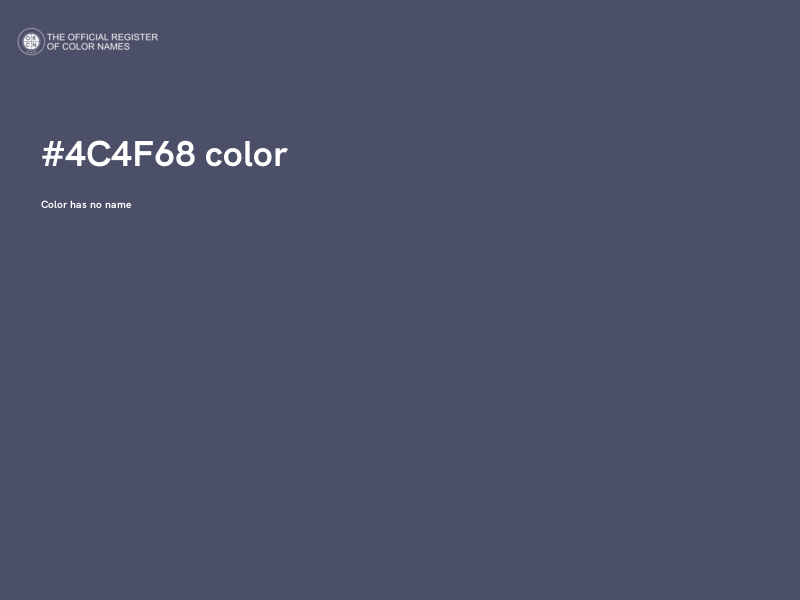 #4C4F68 color image