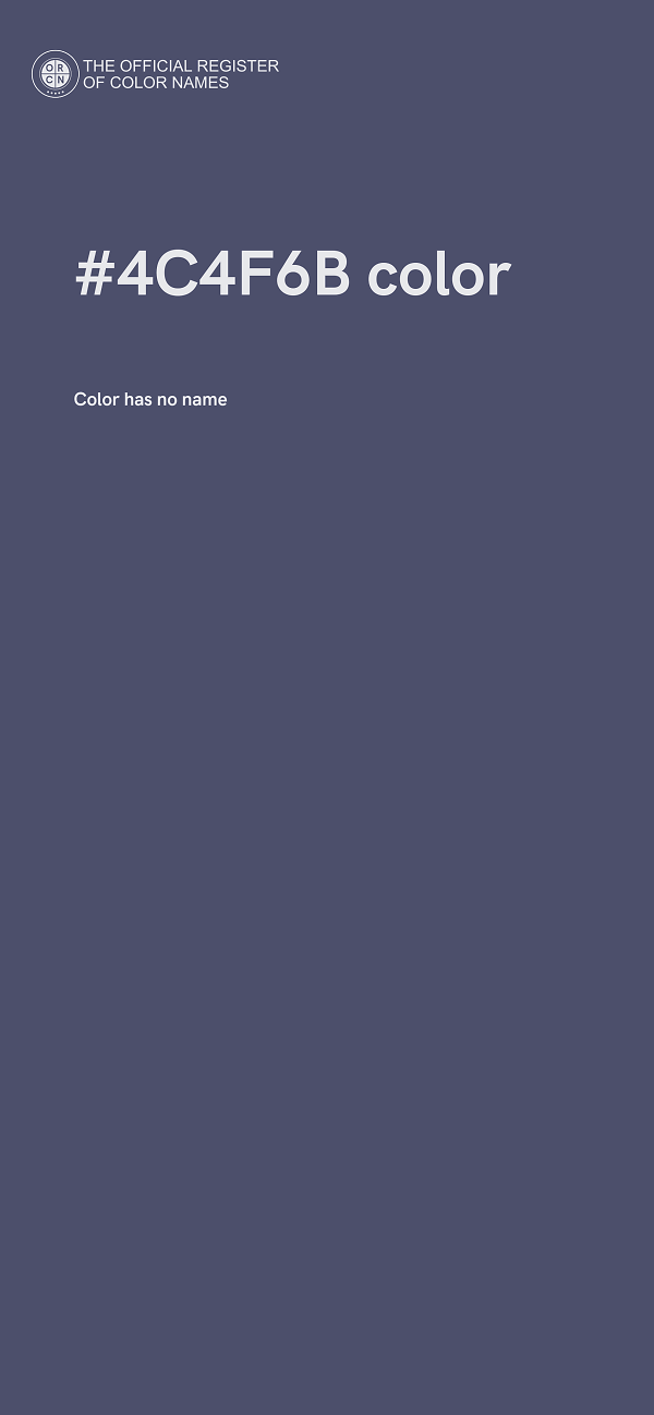 #4C4F6B color image