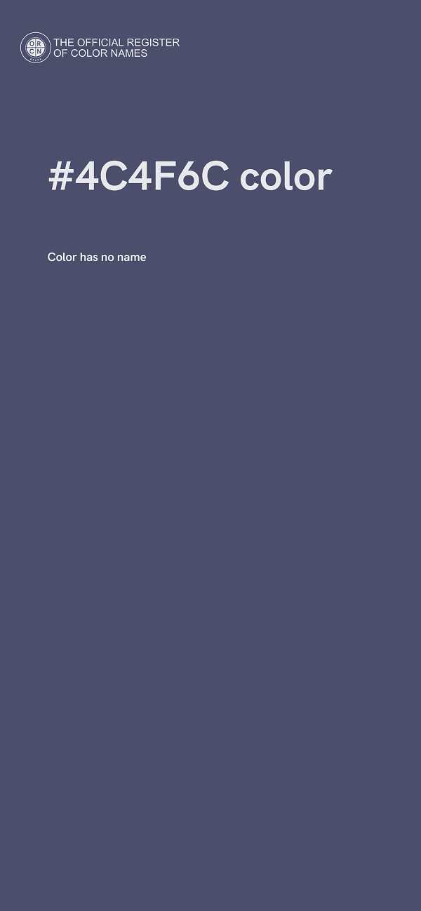 #4C4F6C color image
