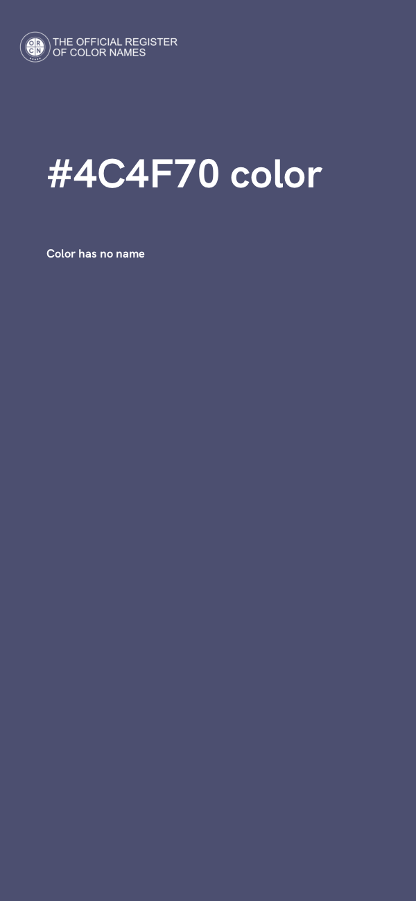#4C4F70 color image