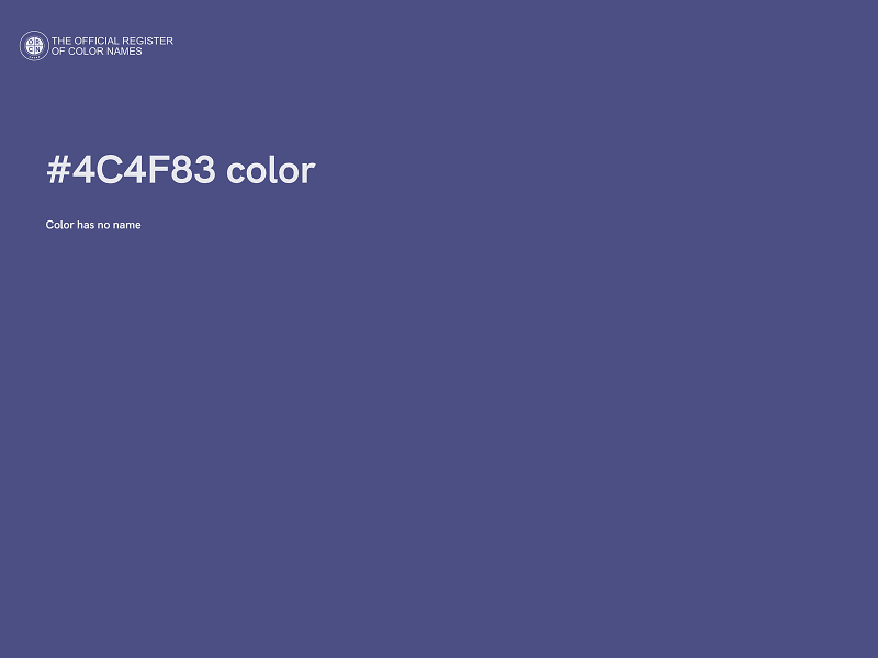 #4C4F83 color image
