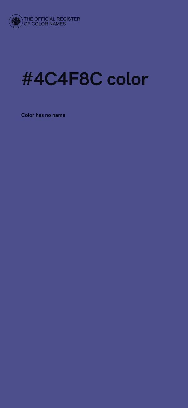 #4C4F8C color image