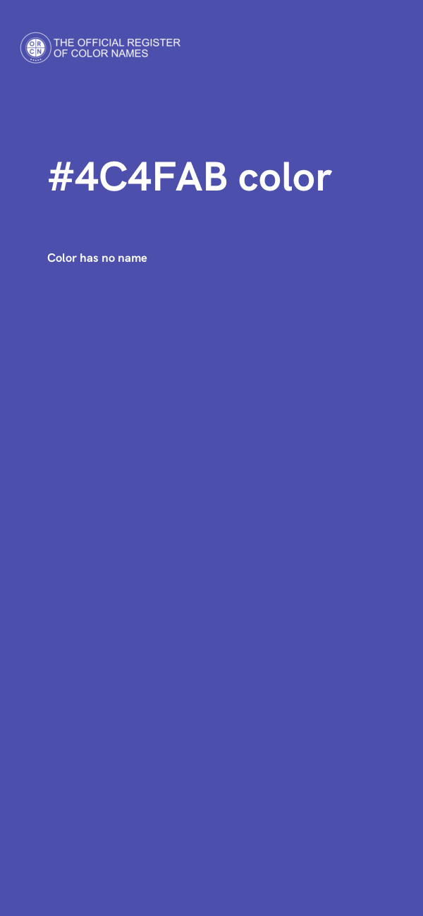 #4C4FAB color image