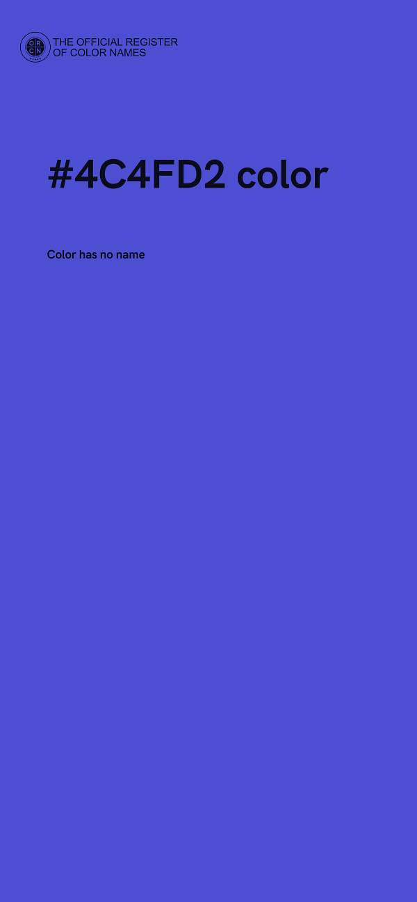 #4C4FD2 color image
