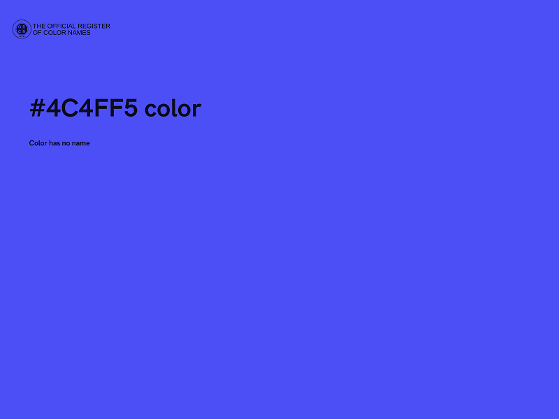 #4C4FF5 color image