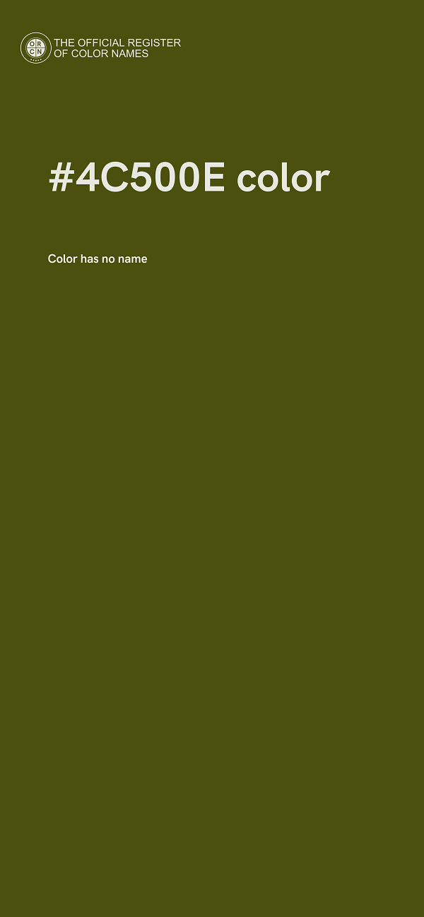 #4C500E color image