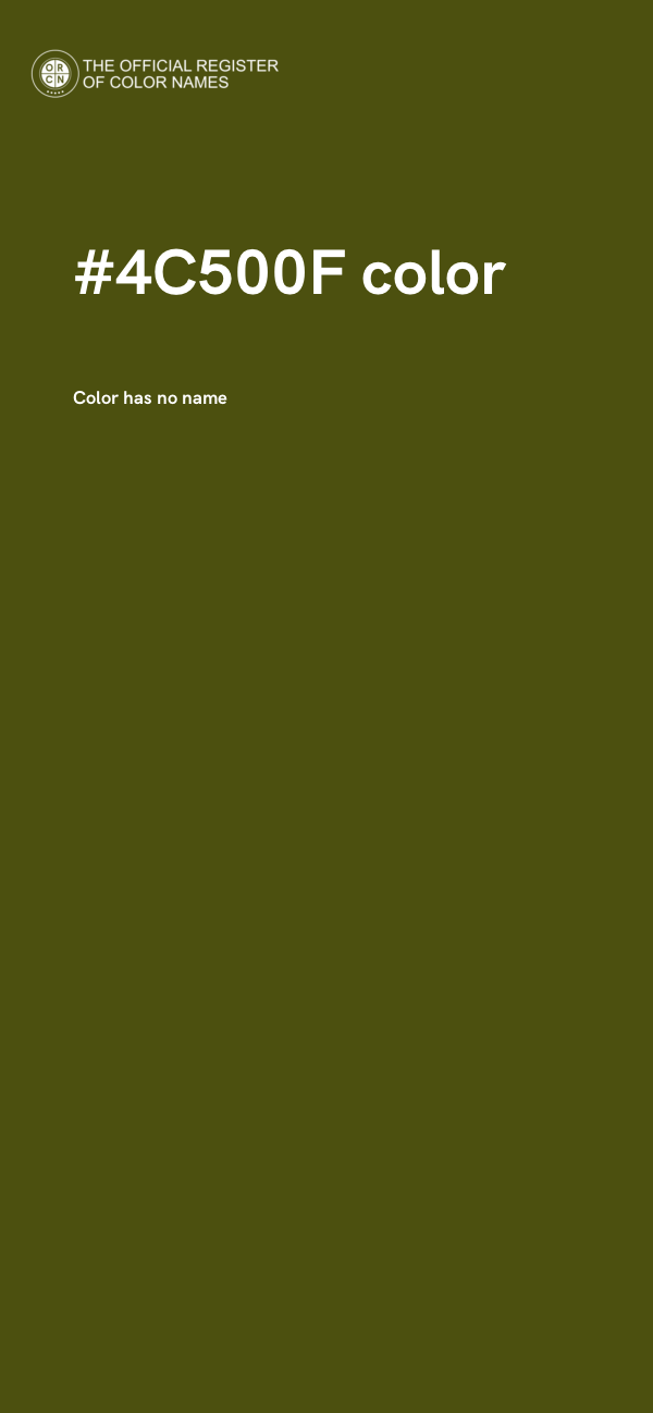 #4C500F color image