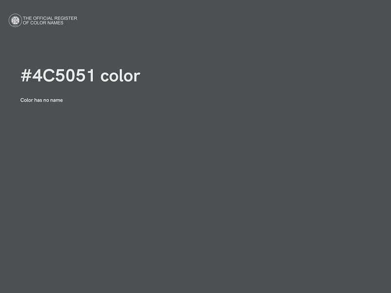 #4C5051 color image