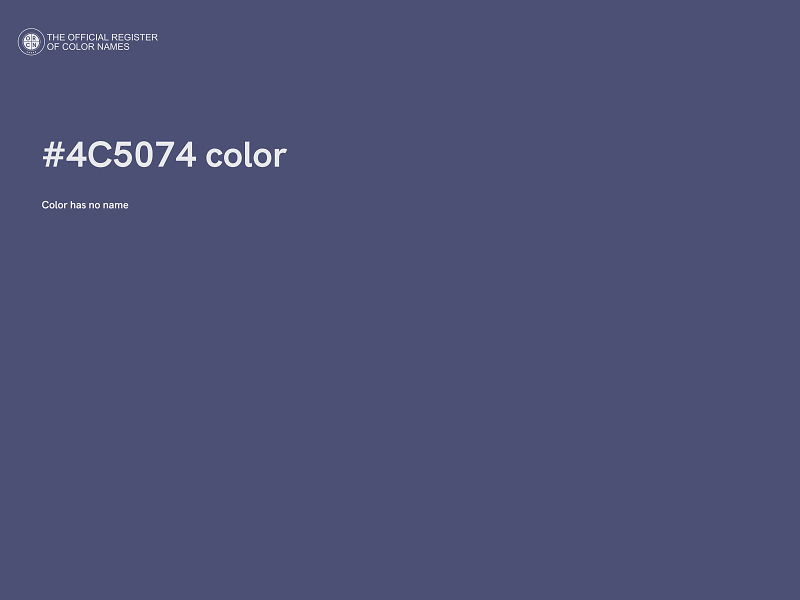 #4C5074 color image