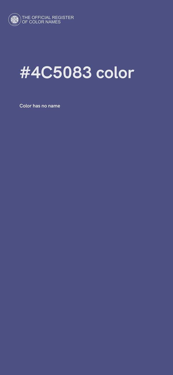 #4C5083 color image