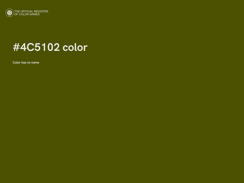 #4C5102 color image