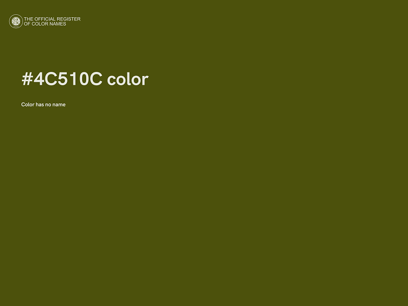 #4C510C color image