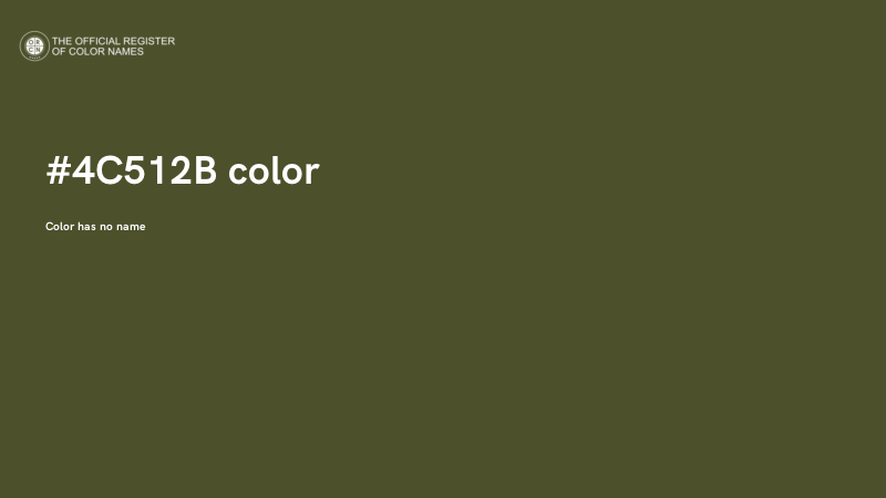 #4C512B color image