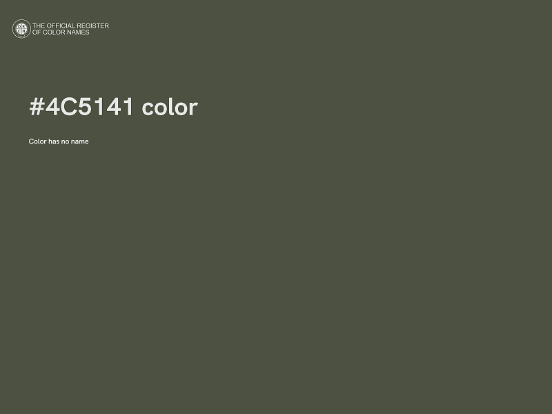 #4C5141 color image