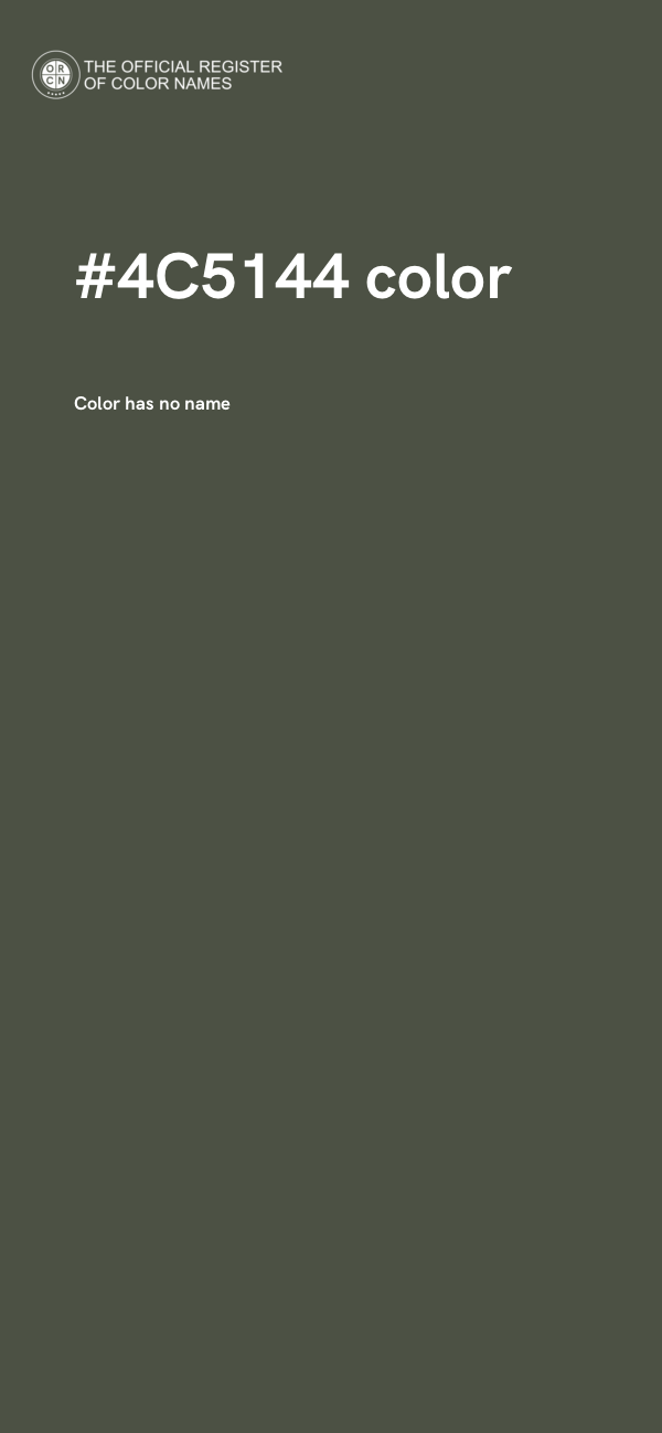#4C5144 color image