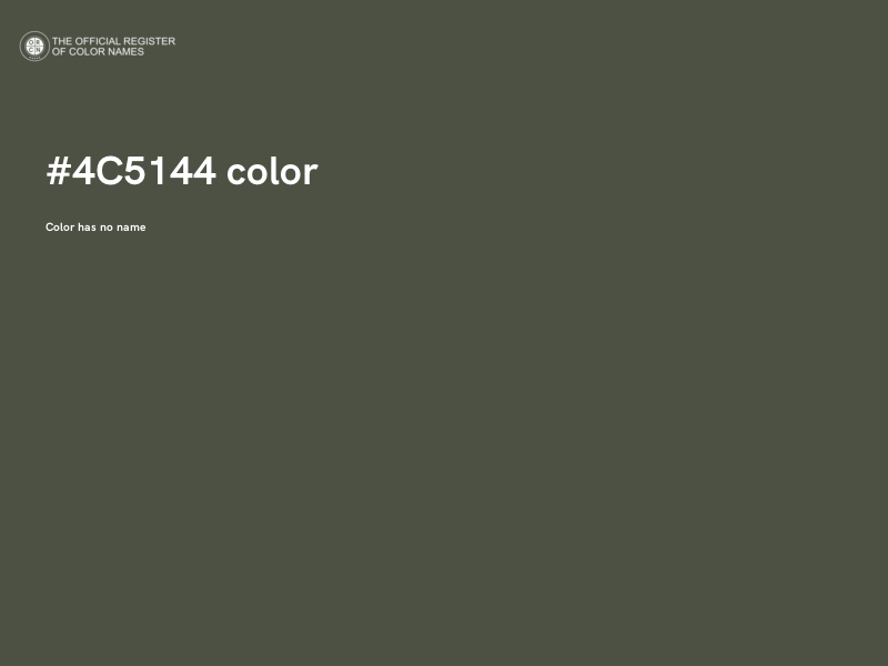 #4C5144 color image
