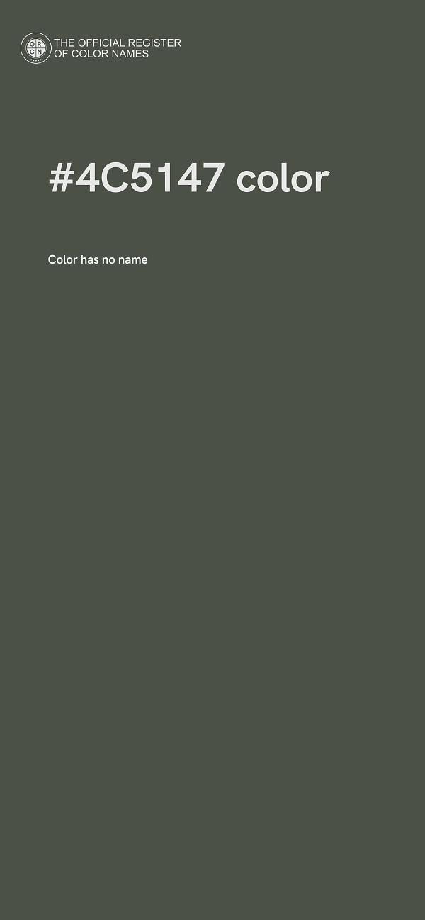 #4C5147 color image