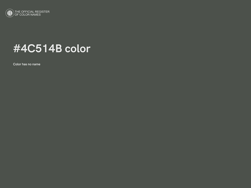 #4C514B color image