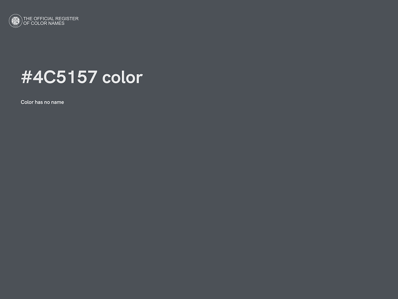 #4C5157 color image